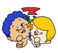 Woman and Bear -We want to be a student- sticker #3226090