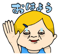 Woman and Bear -We want to be a student- sticker #3226095