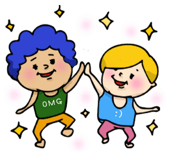 Woman and Bear -We want to be a student- sticker #3226096