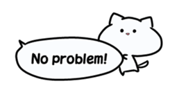 Neko-cyan(English) sticker #3226220