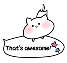 Neko-cyan(English) sticker #3226228