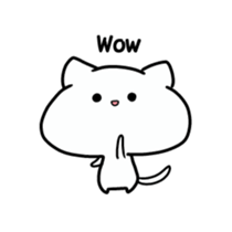 Neko-cyan(English) sticker #3226234