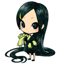 Trailly"the girl of dark night" sticker #3226539