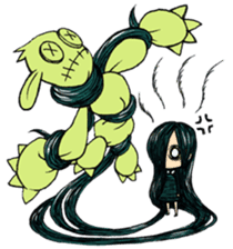 Trailly"the girl of dark night" sticker #3226549