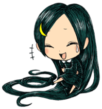 Trailly"the girl of dark night" sticker #3226551