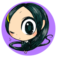 Trailly"the girl of dark night" sticker #3226553