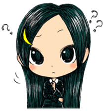 Trailly"the girl of dark night" sticker #3226557