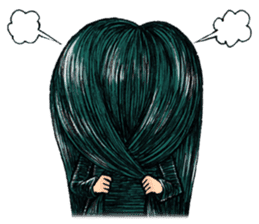 Trailly"the girl of dark night" sticker #3226558