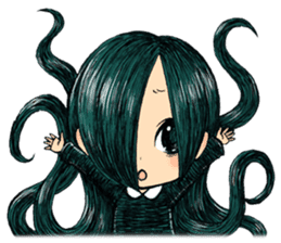 Trailly"the girl of dark night" sticker #3226559