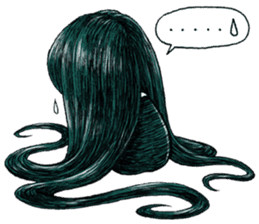 Trailly"the girl of dark night" sticker #3226561