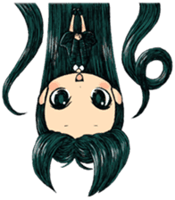 Trailly"the girl of dark night" sticker #3226568