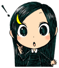 Trailly"the girl of dark night" sticker #3226569