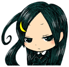 Trailly"the girl of dark night" sticker #3226570