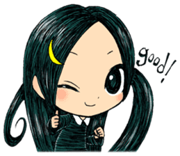 Trailly"the girl of dark night" sticker #3226572