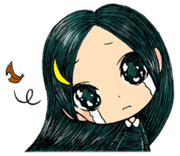 Trailly"the girl of dark night" sticker #3226575