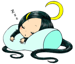 Trailly"the girl of dark night" sticker #3226578