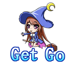 Adorable girl (Halloween articles) sticker #3226579