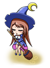 Adorable girl (Halloween articles) sticker #3226580