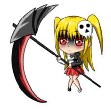 Adorable girl (Halloween articles) sticker #3226589