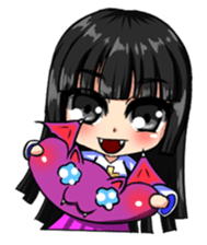 Adorable girl (Halloween articles) sticker #3226600