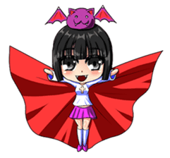 Adorable girl (Halloween articles) sticker #3226603