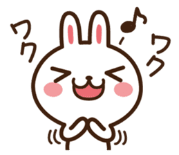 Positive rabbit & Negative rabbit 2 sticker #3227300