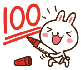 Positive rabbit & Negative rabbit 2 sticker #3227301