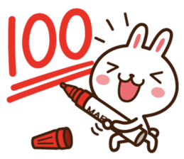 Positive rabbit & Negative rabbit 2 sticker #3227301