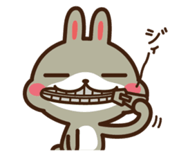 Positive rabbit & Negative rabbit 2 sticker #3227314