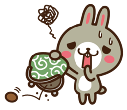 Positive rabbit & Negative rabbit 2 sticker #3227321