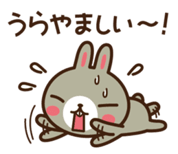 Positive rabbit & Negative rabbit 2 sticker #3227336