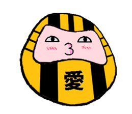 Tiger Daruma sticker #3227614