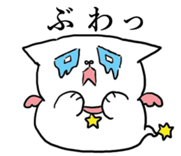 cat in a box 3 (angel cat) sticker #3227825