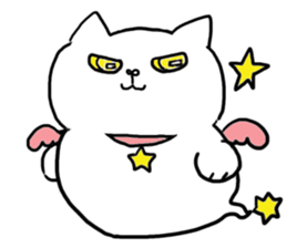 cat in a box 3 (angel cat) sticker #3227841