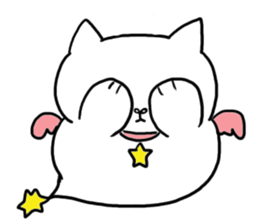 cat in a box 3 (angel cat) sticker #3227846