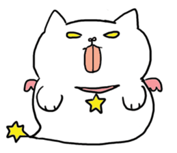 cat in a box 3 (angel cat) sticker #3227847