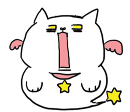 cat in a box 3 (angel cat) sticker #3227848