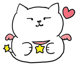 cat in a box 3 (angel cat) sticker #3227849