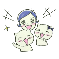 good friend trio of stickers