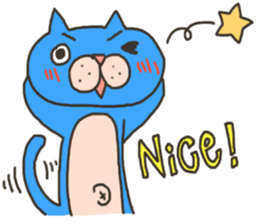 Daily life of a blue cat sticker #3228941