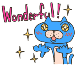 Daily life of a blue cat sticker #3228942