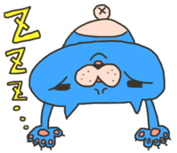 Daily life of a blue cat sticker #3228948