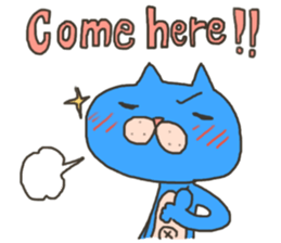 Daily life of a blue cat sticker #3228949