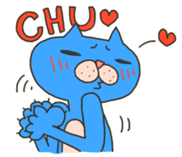 Daily life of a blue cat sticker #3228950
