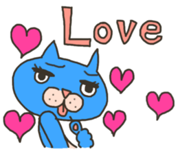 Daily life of a blue cat sticker #3228952