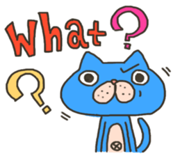 Daily life of a blue cat sticker #3228954