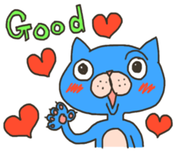 Daily life of a blue cat sticker #3228957