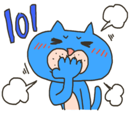 Daily life of a blue cat sticker #3228958