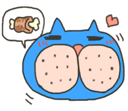 Daily life of a blue cat sticker #3228968