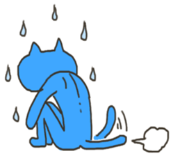 Daily life of a blue cat sticker #3228970